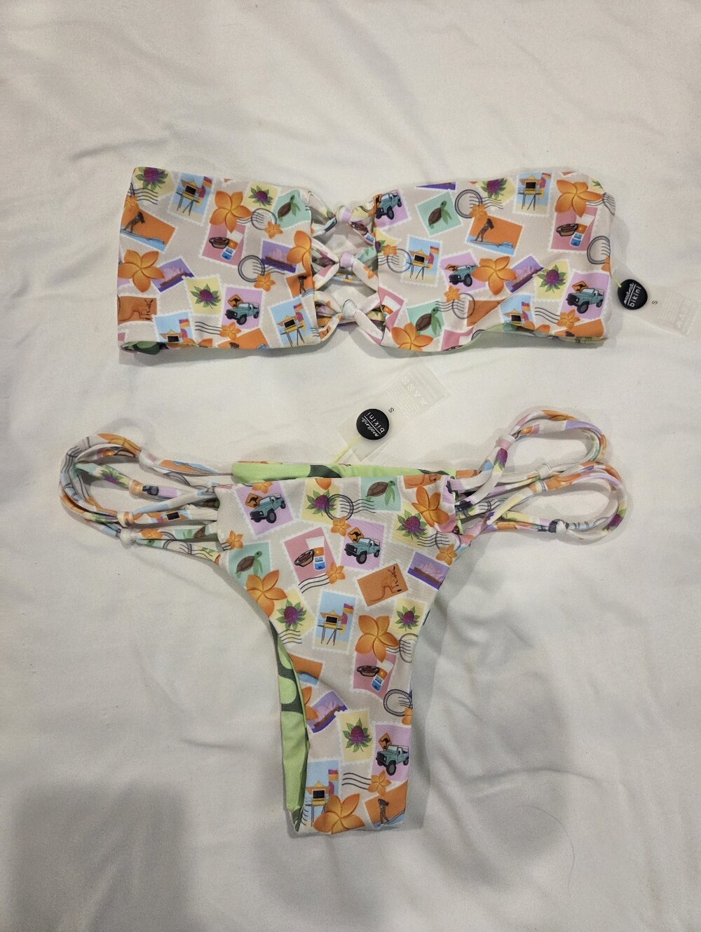 Moana Bikini Postcard Print Bikini Set